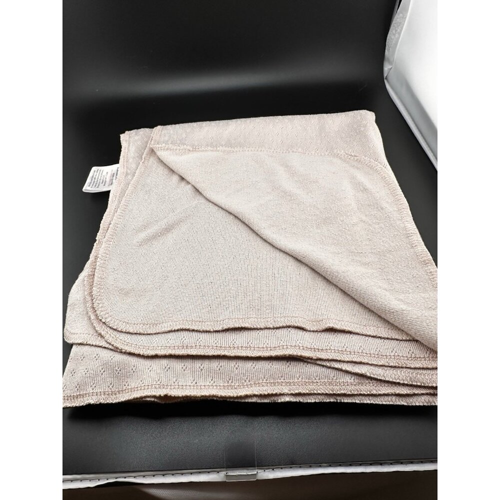 LePetit Baby Swaddle Blanket Multiuse Beige Tan Peach Solid Soft Stretch Diamond - Picture 2 of 8